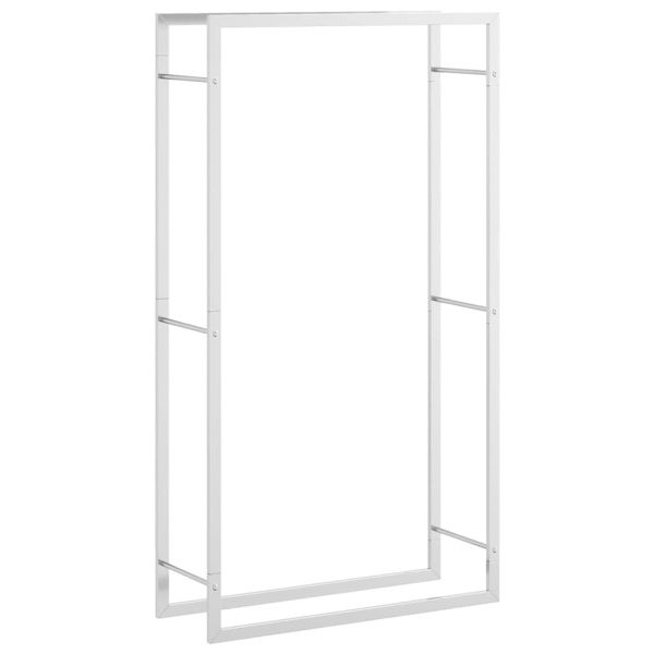Стойка за дърва за огрев, 80x28x154 см, неръждаема стомана