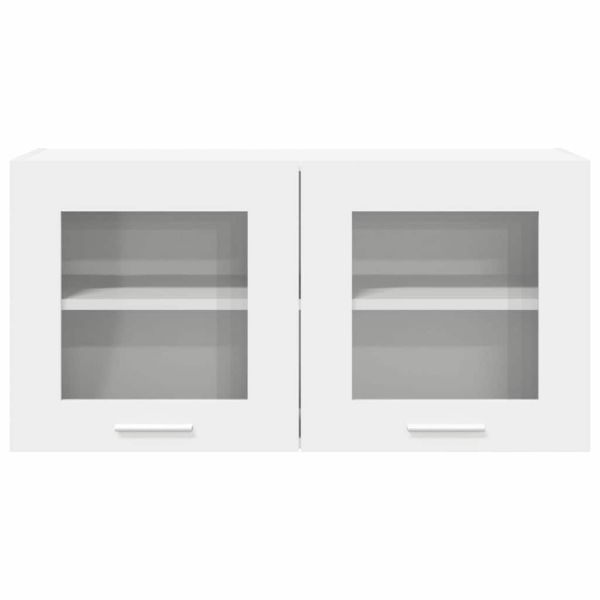 Висящ шкаф със съхранение Бяло 80 x 31 x 40 см Инженерно дърво