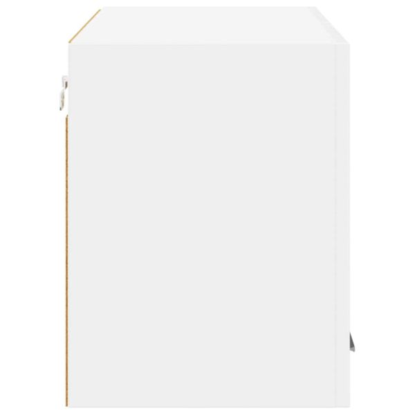 Висящ шкаф със съхранение Бяло 80 x 31 x 40 см Инженерно дърво