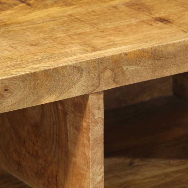 Стенен шкаф за телевизор Масивна груба дървесина Манго