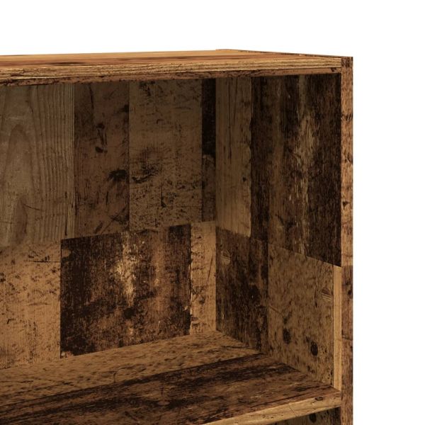 Библиотека, старо дърво, 40x24x109 см, инженерно дърво