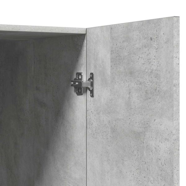 Шкаф за пералня, бетонно сив, 71x71,5x91,5 см