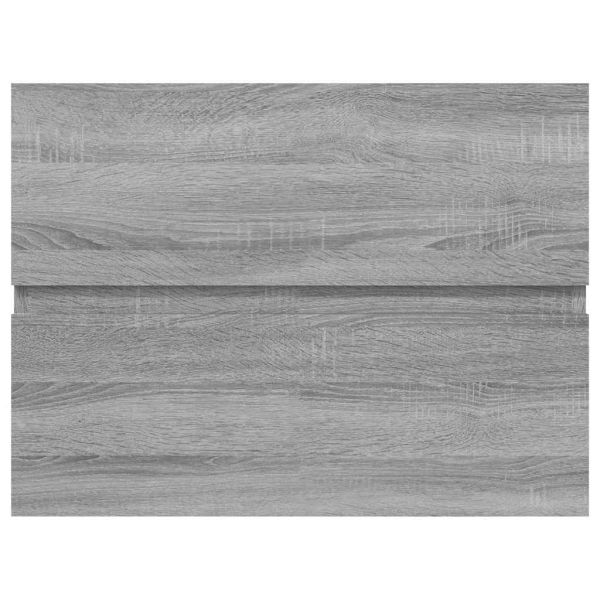 Шкаф за мивка, сив сонома, 60x38,5x45 см, инженерно дърво