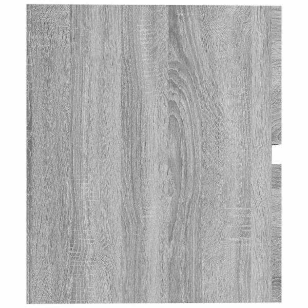 Шкаф за мивка, сив сонома, 60x38,5x45 см, инженерно дърво