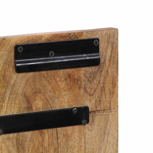 Табла за глава 120 cm Масивна груба дървесина Манго