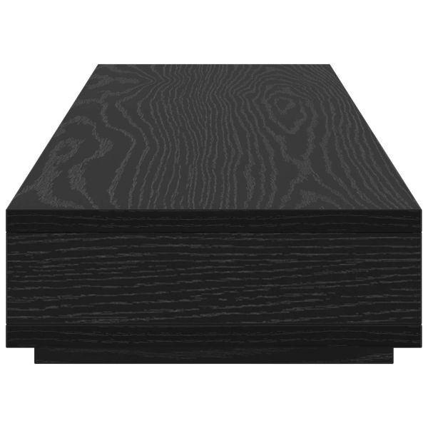 Стойка за монитор с рафт Черно 100 x 27 x 15 cm Инженерно дърво