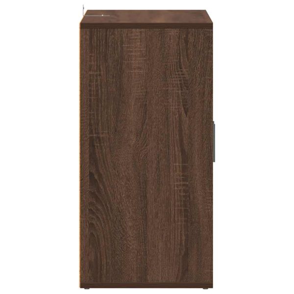 Шкаф за обувки, кафяв дъб, 60x35x70 см, инженерно дърво