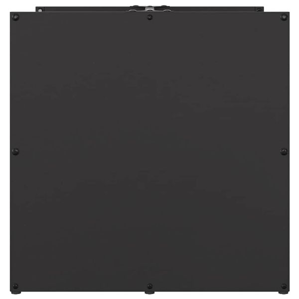 Стойка за дърва, черна, 40x40x40 см, студеновалцувана стомана