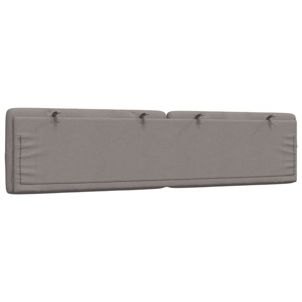 Мека табла за легло, таупе, 200 см, плат