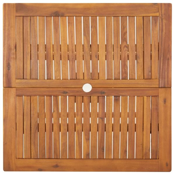 Градински трапезен комплект от 5 части, акациево дърво масив