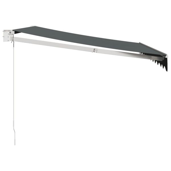 Прибираща се тента антрацит 3x2,5 м плат и алуминий