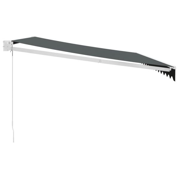 Прибираща се тента антрацит 4x3 м плат и алуминий