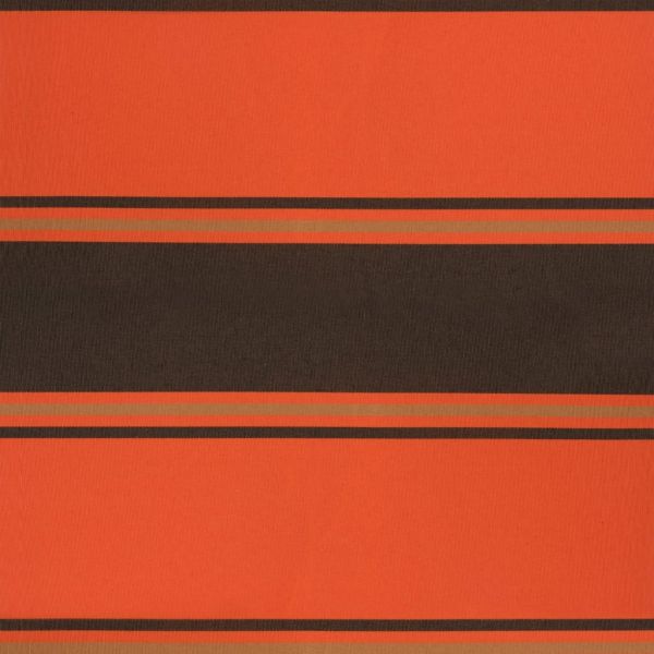 Прибираща се тента оранжево и кафяво 3,5x2,5 м плат и алуминий