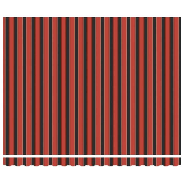 Автоматично прибираща се тента, оранжево и кафяво, 4x3 м