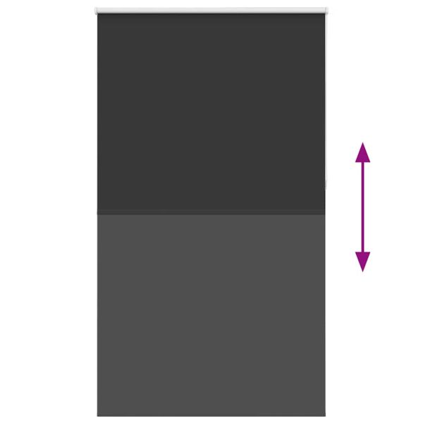 Ролетна щора Blackout черна 140x210см ширина на тъканта 136,6см