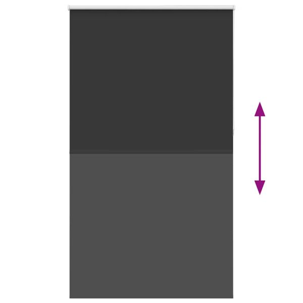 Ролетна щора Blackout черна 130x230см ширина на тъканта 126,6см