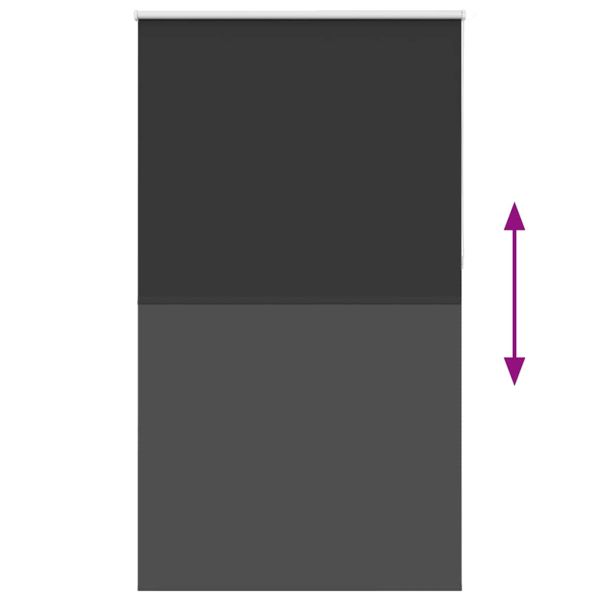 Ролетна щора Blackout черна 140x230см ширина на тъканта 136,6см