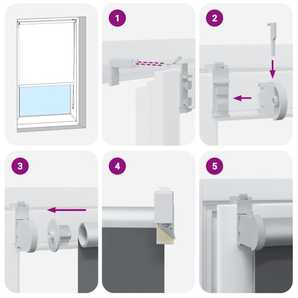 Ролкова щора Blackout Зелени листа 140x150 cm Ширина на плата