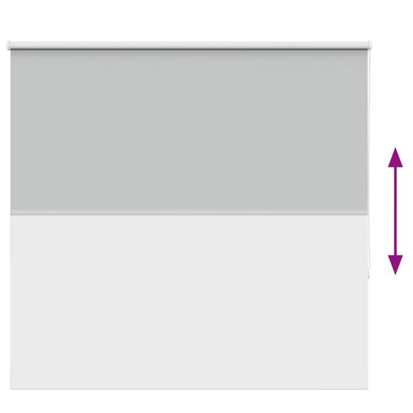 Ролкова щора Blackout Светло сиво 165x175 см Ширина на плата