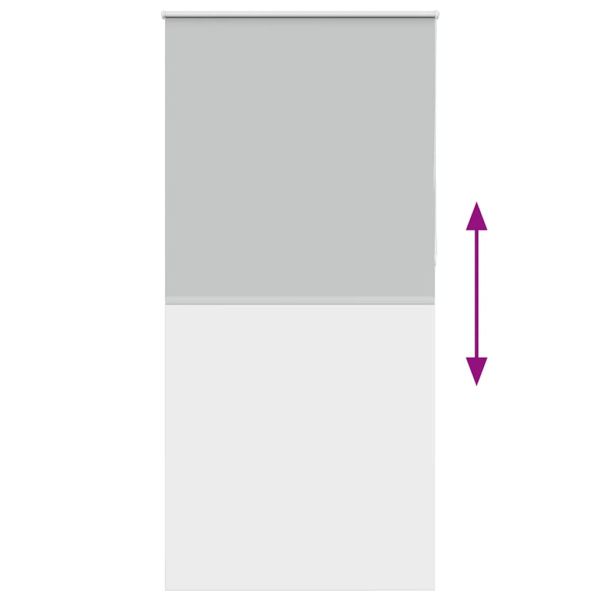 Ролкова щора Blackout Светло сиво 105x230 cm Ширина на плата