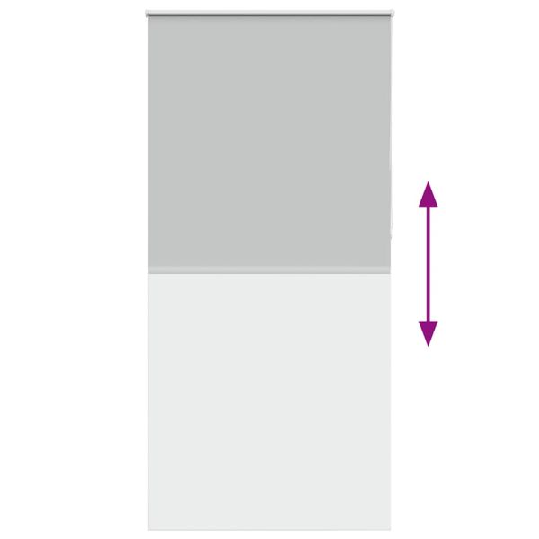 Ролкова щора Blackout Светло сиво 110x230 cm Ширина на плата