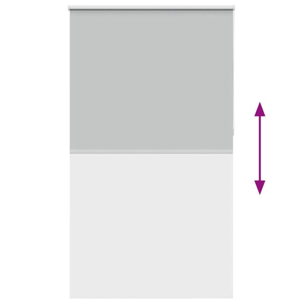 Ролкова щора Blackout Светло сиво 120x23 cm Ширина на плата