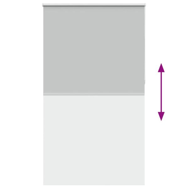 Ролкова щора Blackout Светло сиво 125x230 cm Ширина на плата
