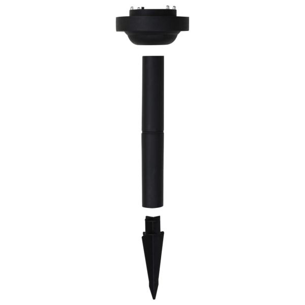 Градински соларни лампи, LED, 2 бр, сферични, 30 см, RGB