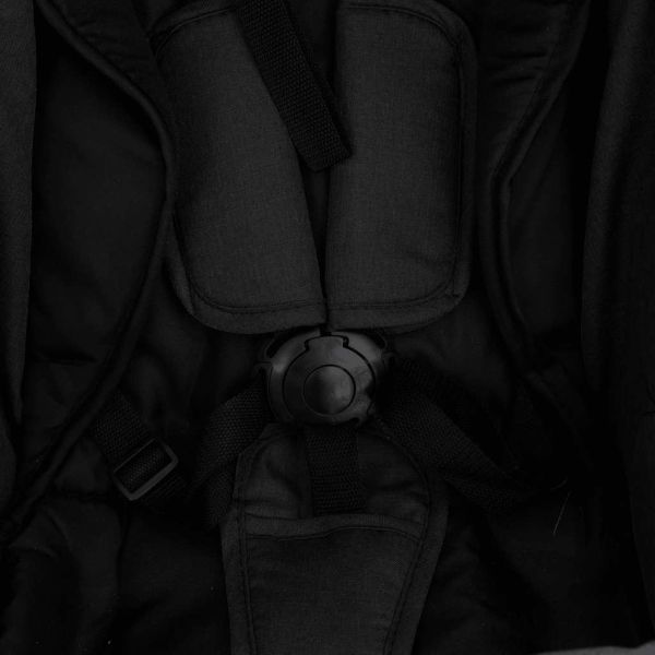 Бебешка количка 2-в-1, антрацит, стомана