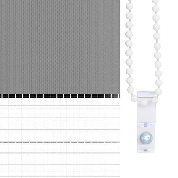 Зебра щора 60,9x120 см Ширина на плата 56,7 см сива