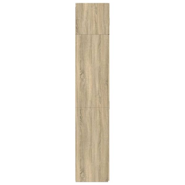 Шкаф за съхранение, дъб сонома, 80x42,5x225 см, инженерно дърво