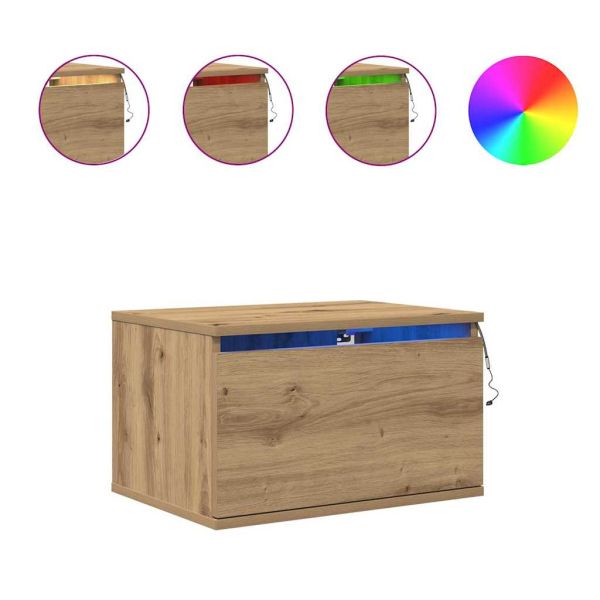 Стенен шкаф за нощно шкафче Дъб 50 x 36 x 30 см Инженерно дърво