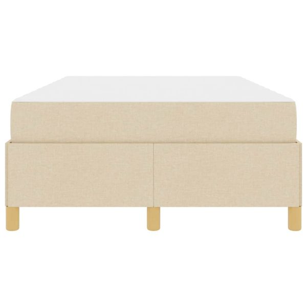 Рамка за легло с матрак Крем 120 x 190 cm текстил