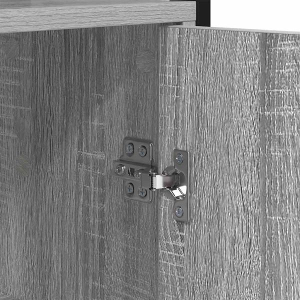 Шкаф за книги Сив Сонома 40 x 24 x 161 см Инженерно дърво