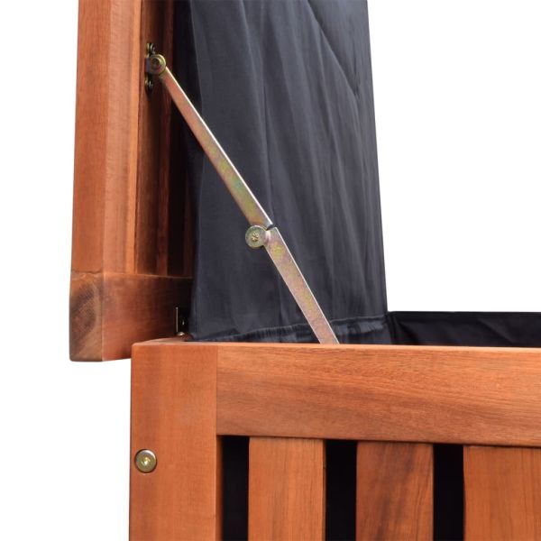 Градински сандък за съхранение, 118x52x58 см, дърво