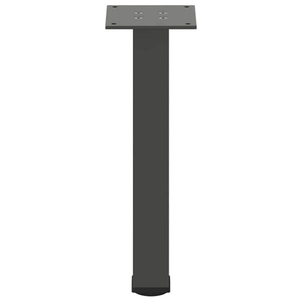 Крака за масичка за кафе, 4 бр., антрацит, 30-32 см, стомана