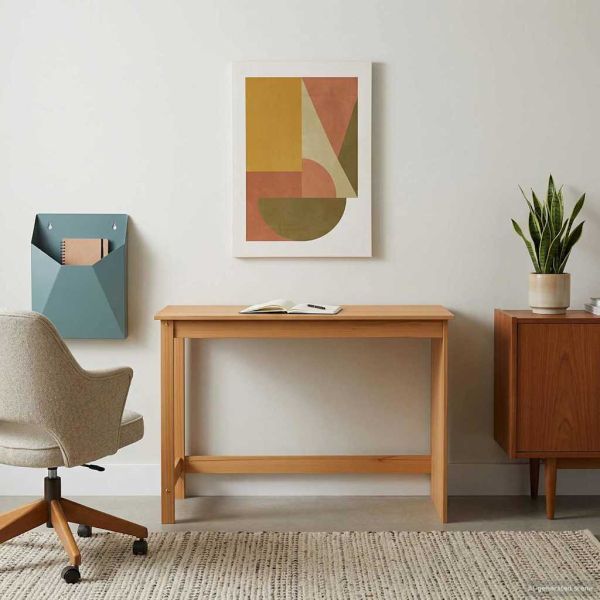 Бюро Меден кафяв 112 x 50 x 75 см Солиден бор