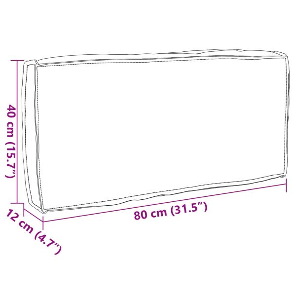 Възглавница Таупе 80 x 40 x 12 cm Оксфордска тъкан
