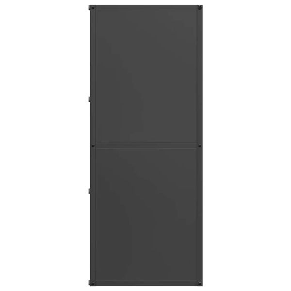 Стойка за дърва, черна, 40x30x75 см, студеновалцувана стомана