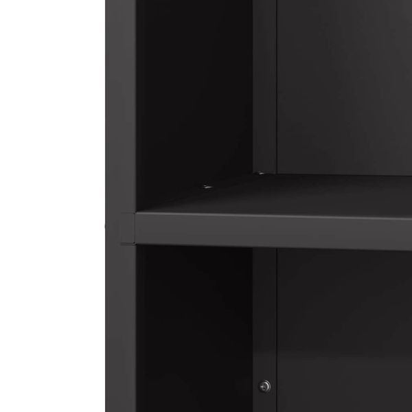 Стойка за дърва, черна, 40x30x75 см, студеновалцувана стомана