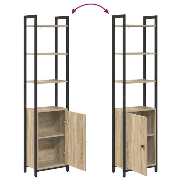 Шкаф за книги Сонома дъб 40 x 24 x 161 см Инженерно дърво