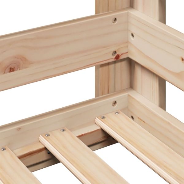 Рамка за легло без матрак 80x160 cm mасивна дървесина Бор