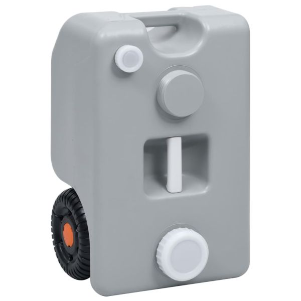 Резервоар за вода на колела за къмпинг 25 л сив
