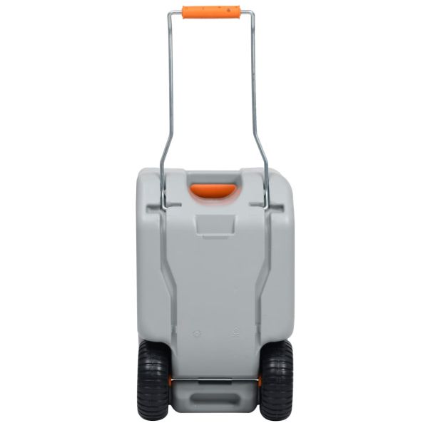 Резервоар за вода на колела за къмпинг, 25 л, сив