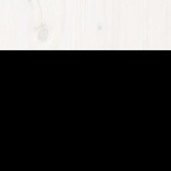 Рамка за легло, бяла, борово дърво масив, 160х200 см