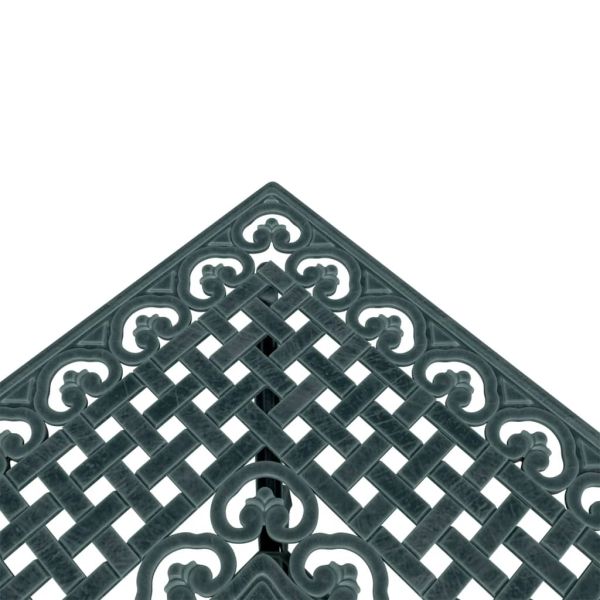 Бистро комплект, 3 части, зелен, лят алуминий