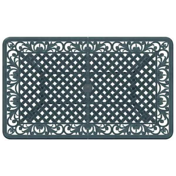 Комплект за хранене в градината 5 pcs Зелен Алуминий