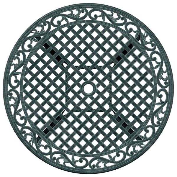 Комплект за хранене в градината 5 pcs Зелен Алуминий