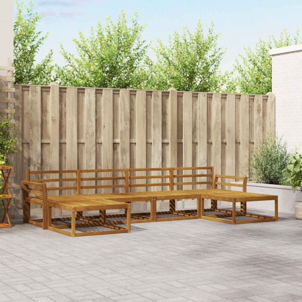 Комплект дивани за открито 6 pcs Естествен