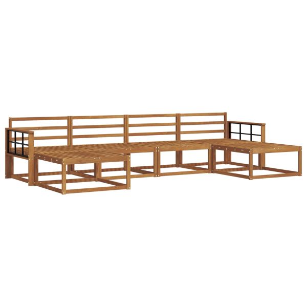 Комплект дивани за открито 6 pcs Естествен